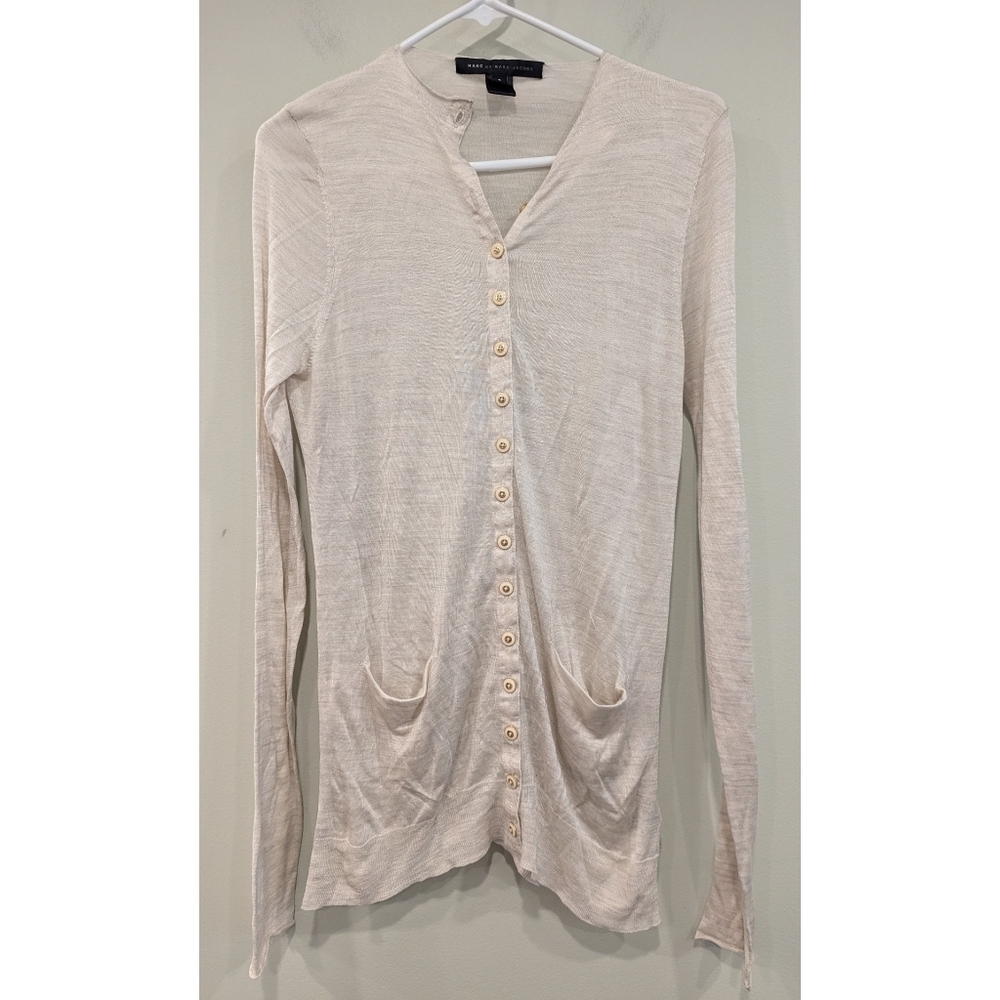 Marc by Marc Jacobs Silk Cashmere Long Cardigan Size Small
